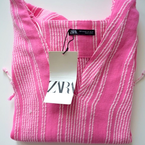 Zara Fringe Rustic Caftan Swim Cover Up - Picture 8 of 12